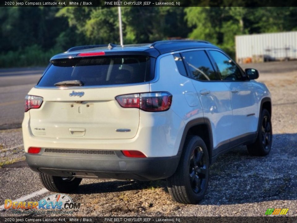 2020 Jeep Compass Latitude 4x4 White / Black Photo #3