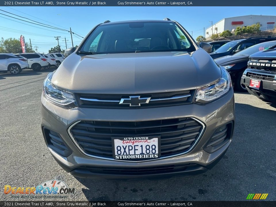 2021 Chevrolet Trax LT AWD Stone Gray Metallic / Jet Black Photo #2