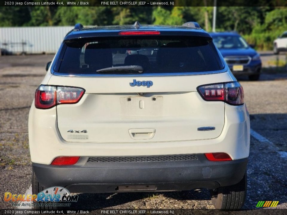 2020 Jeep Compass Latitude 4x4 White / Black Photo #4