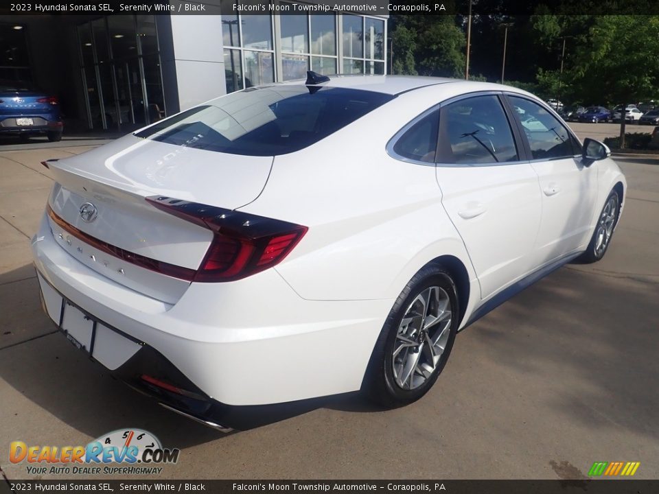 2023 Hyundai Sonata SEL Serenity White / Black Photo #2