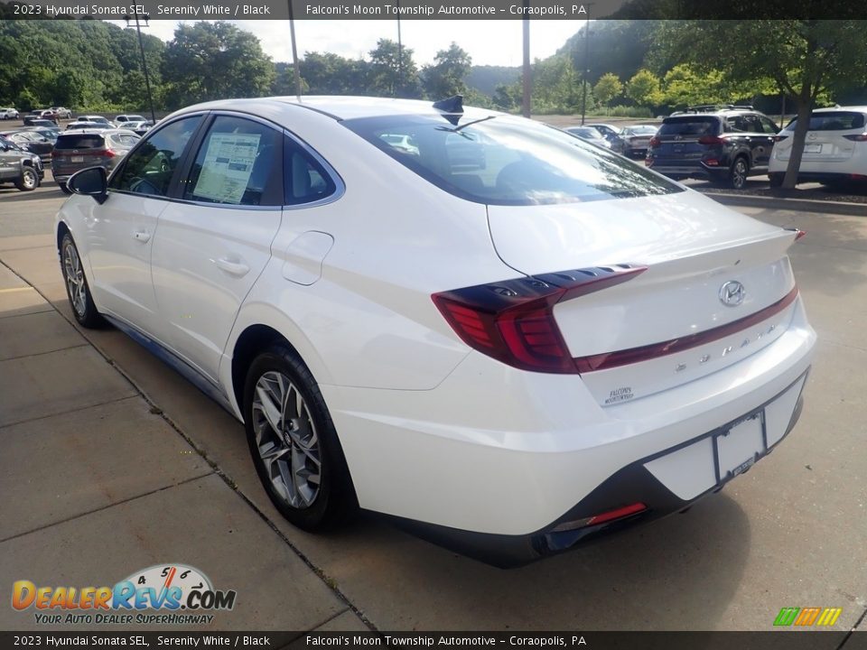 2023 Hyundai Sonata SEL Serenity White / Black Photo #5