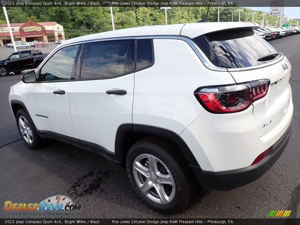 2023 Jeep Compass Sport 4x4 Bright White / Black Photo #3