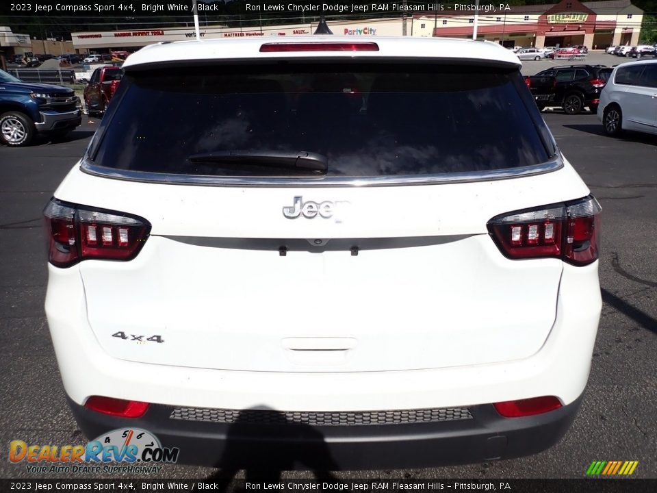 2023 Jeep Compass Sport 4x4 Bright White / Black Photo #4