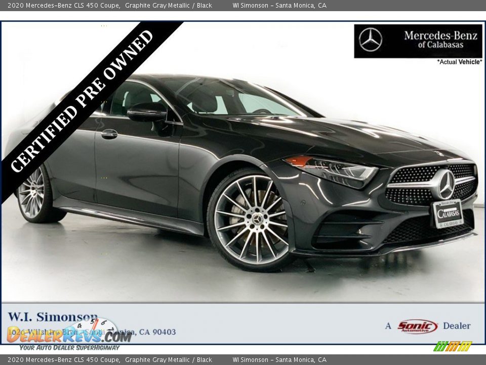 2020 Mercedes-Benz CLS 450 Coupe Graphite Gray Metallic / Black Photo #1