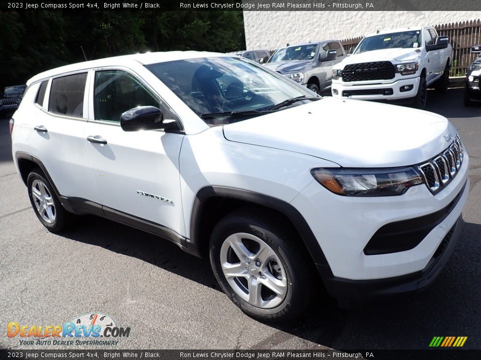 2023 Jeep Compass Sport 4x4 Bright White / Black Photo #8