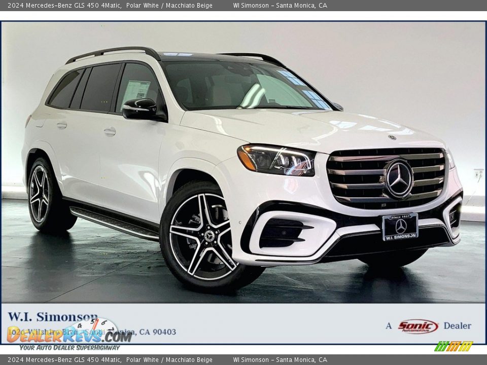 2024 Mercedes-Benz GLS 450 4Matic Polar White / Macchiato Beige Photo #1