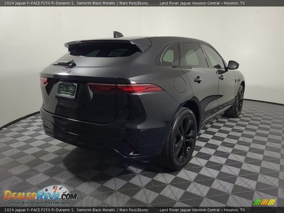 2024 Jaguar F-PACE P250 R-Dynamic S Santorini Black Metallic / Mars Red/Ebony Photo #2