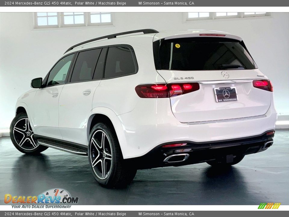 2024 Mercedes-Benz GLS 450 4Matic Polar White / Macchiato Beige Photo #2