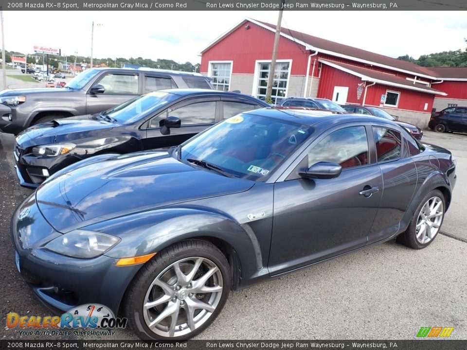 2008 Mazda RX-8 Sport Metropolitan Gray Mica / Cosmo Red Photo #1