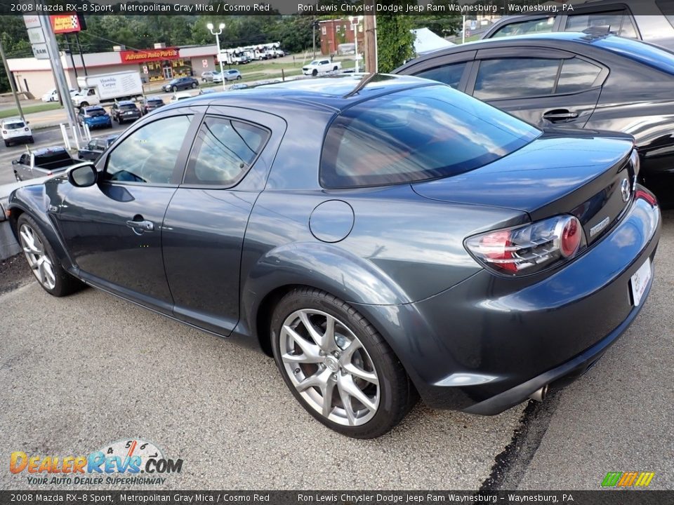 2008 Mazda RX-8 Sport Metropolitan Gray Mica / Cosmo Red Photo #2