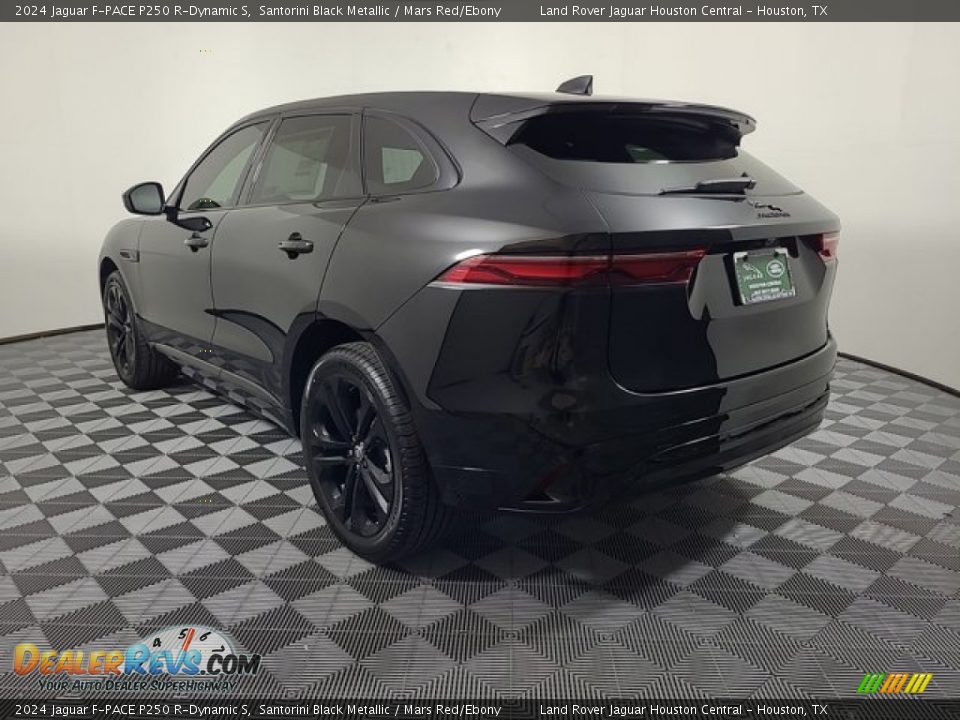 2024 Jaguar F-PACE P250 R-Dynamic S Santorini Black Metallic / Mars Red/Ebony Photo #10