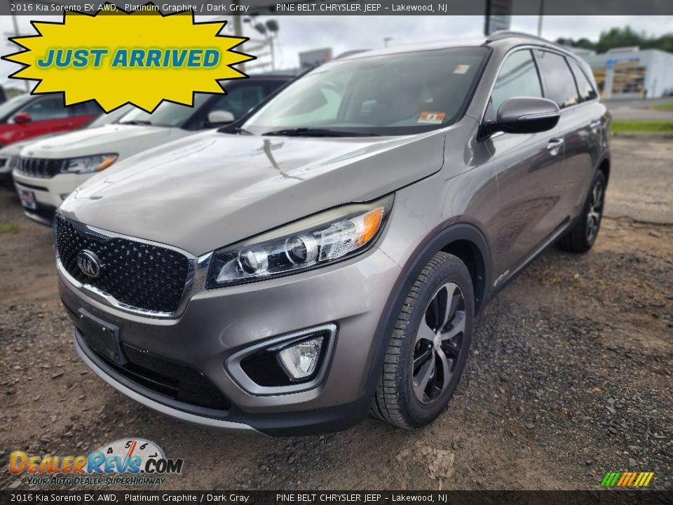 2016 Kia Sorento EX AWD Platinum Graphite / Dark Gray Photo #1