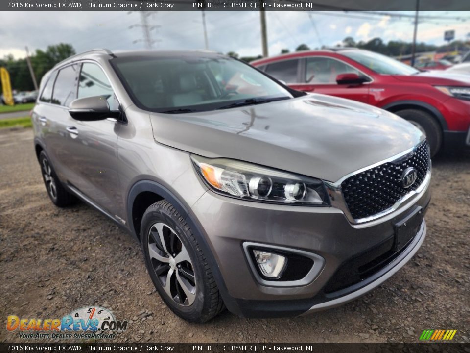 2016 Kia Sorento EX AWD Platinum Graphite / Dark Gray Photo #2