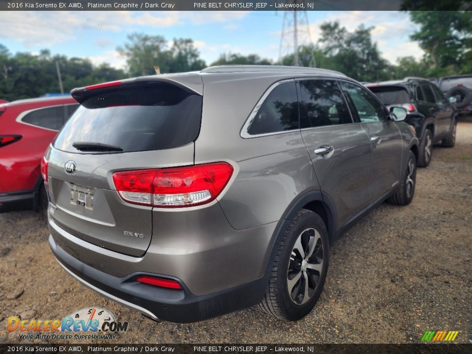 2016 Kia Sorento EX AWD Platinum Graphite / Dark Gray Photo #3