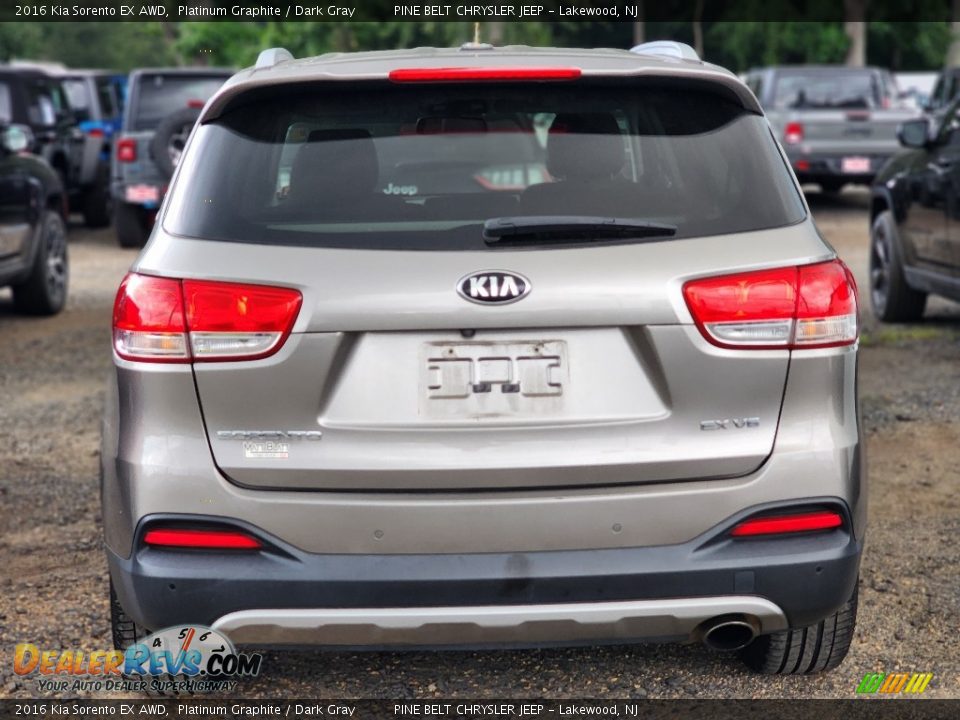 2016 Kia Sorento EX AWD Platinum Graphite / Dark Gray Photo #4