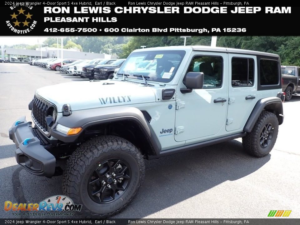 2024 Jeep Wrangler 4-Door Sport S 4xe Hybrid Earl / Black Photo #1