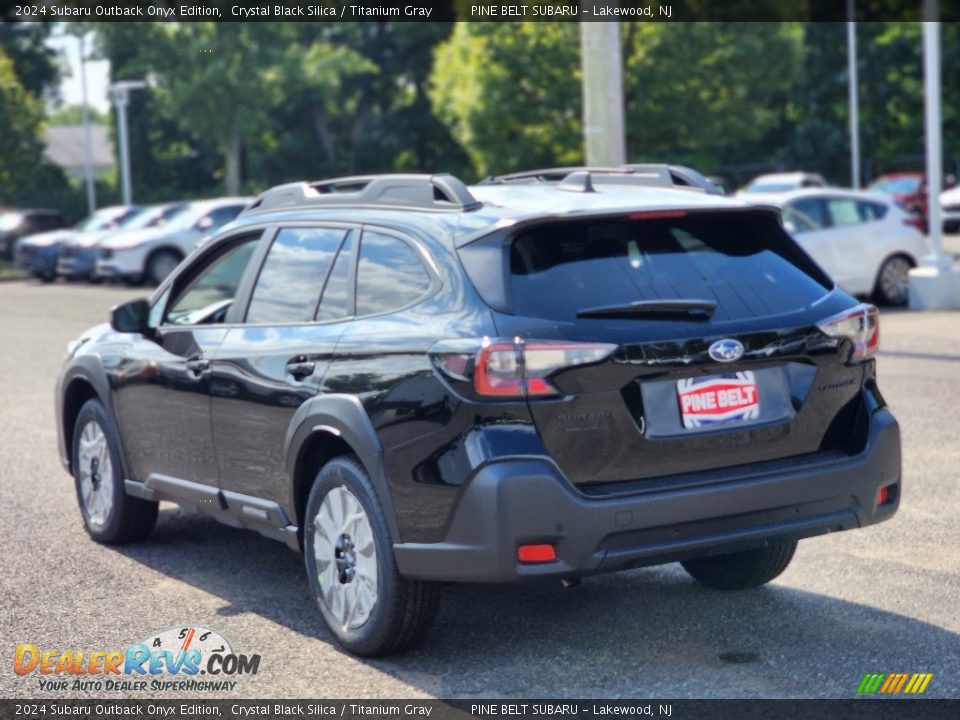 2024 Subaru Outback Onyx Edition Crystal Black Silica / Titanium Gray Photo #4