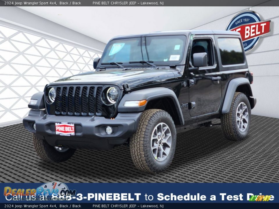 2024 Jeep Wrangler Sport 4x4 Black / Black Photo #1