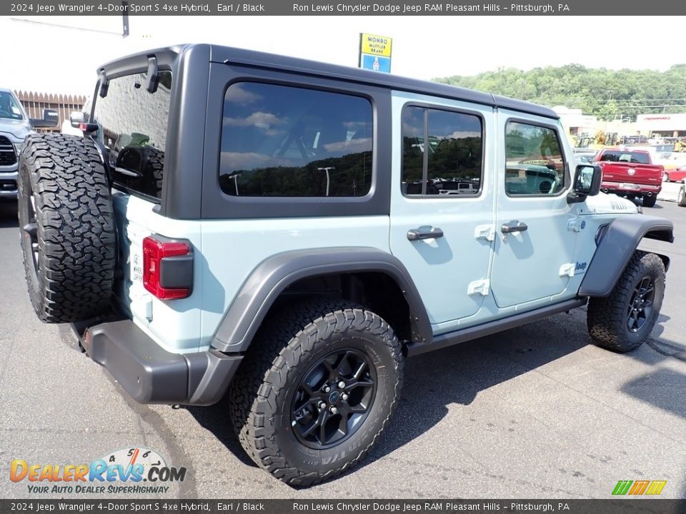 2024 Jeep Wrangler 4-Door Sport S 4xe Hybrid Earl / Black Photo #6