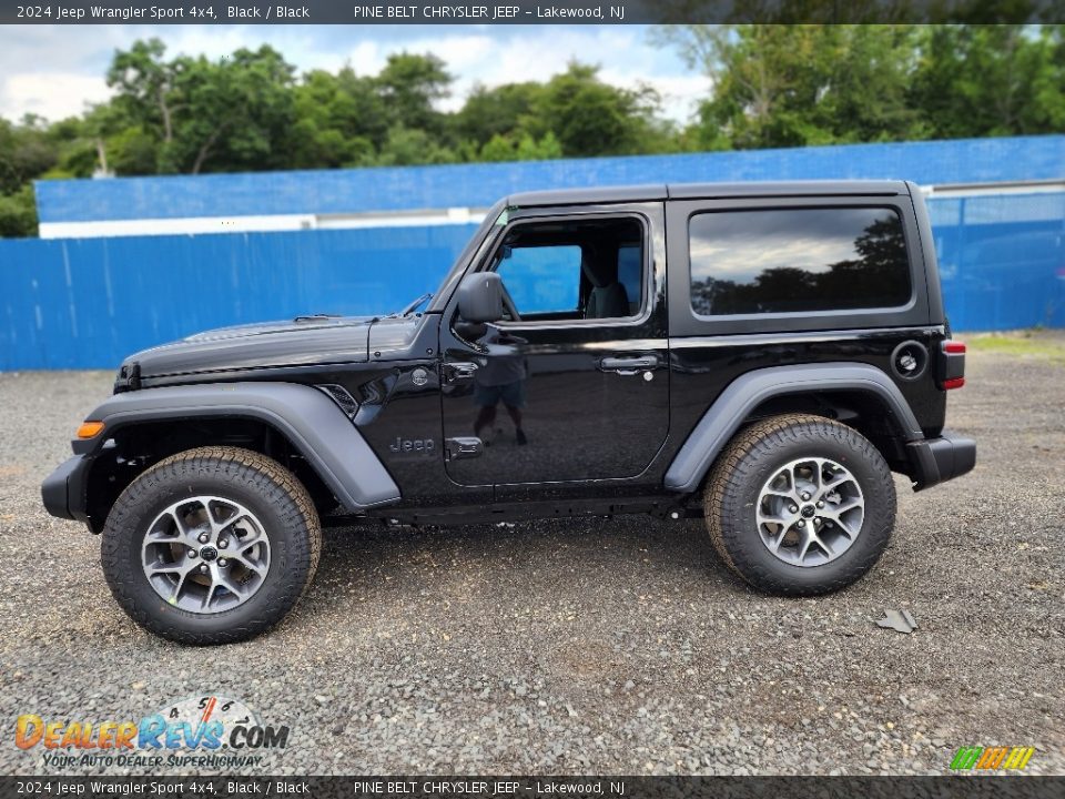 Black 2024 Jeep Wrangler Sport 4x4 Photo #3