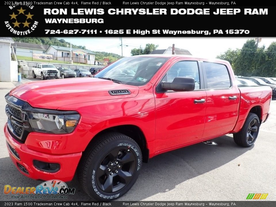 2023 Ram 1500 Tradesman Crew Cab 4x4 Flame Red / Black Photo #1