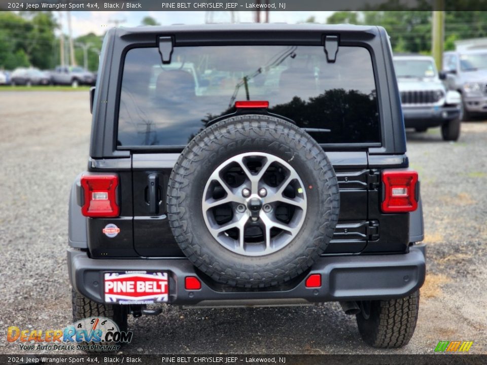 2024 Jeep Wrangler Sport 4x4 Black / Black Photo #6