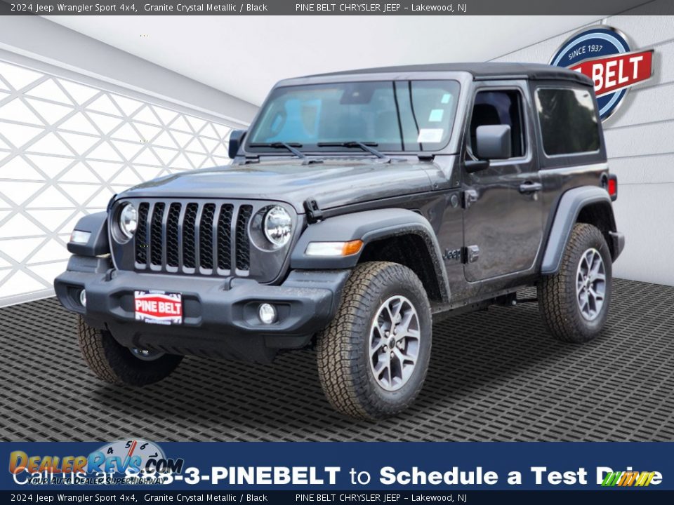 2024 Jeep Wrangler Sport 4x4 Granite Crystal Metallic / Black Photo #1