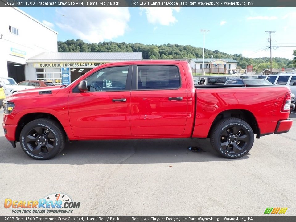 2023 Ram 1500 Tradesman Crew Cab 4x4 Flame Red / Black Photo #2