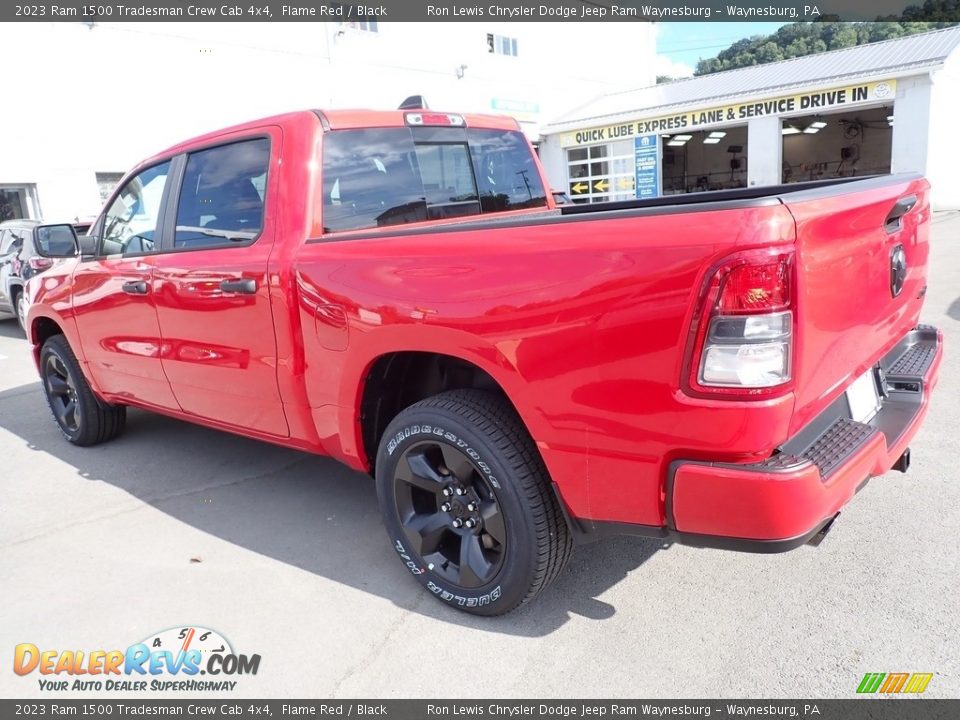 2023 Ram 1500 Tradesman Crew Cab 4x4 Flame Red / Black Photo #3