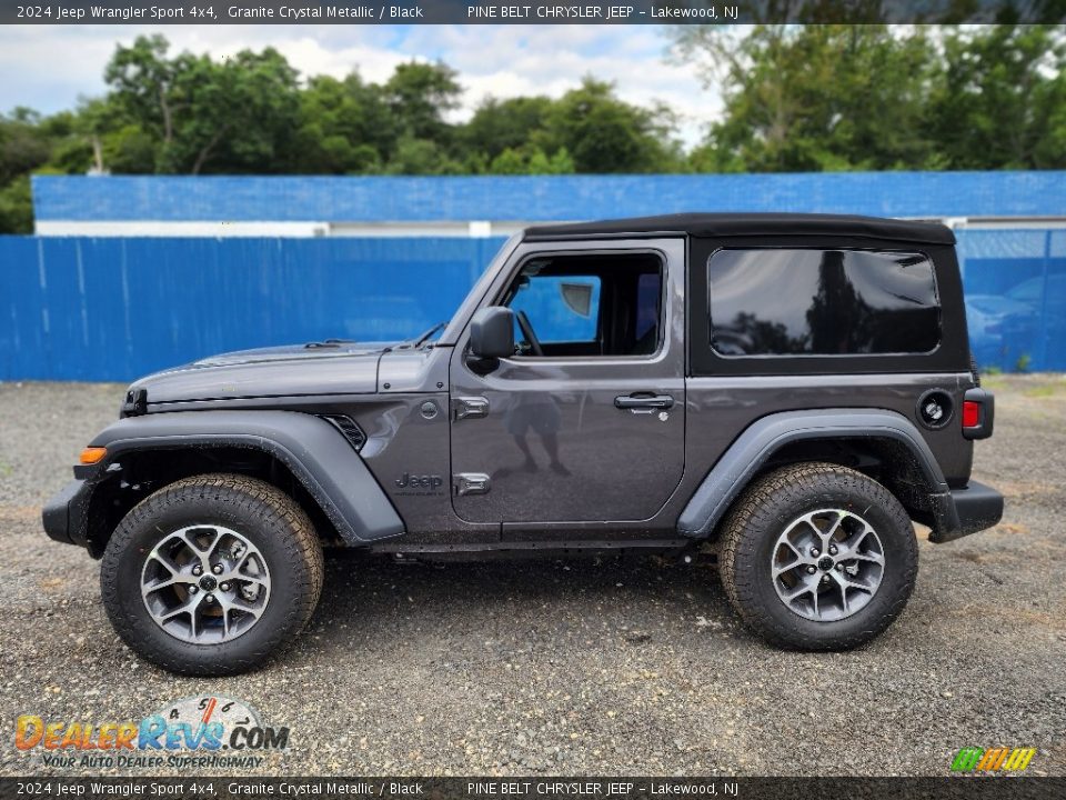 2024 Jeep Wrangler Sport 4x4 Granite Crystal Metallic / Black Photo #3