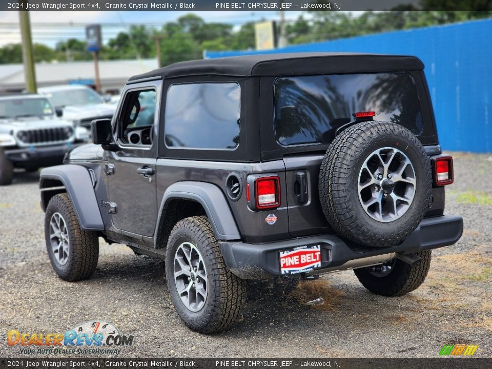 2024 Jeep Wrangler Sport 4x4 Granite Crystal Metallic / Black Photo #4