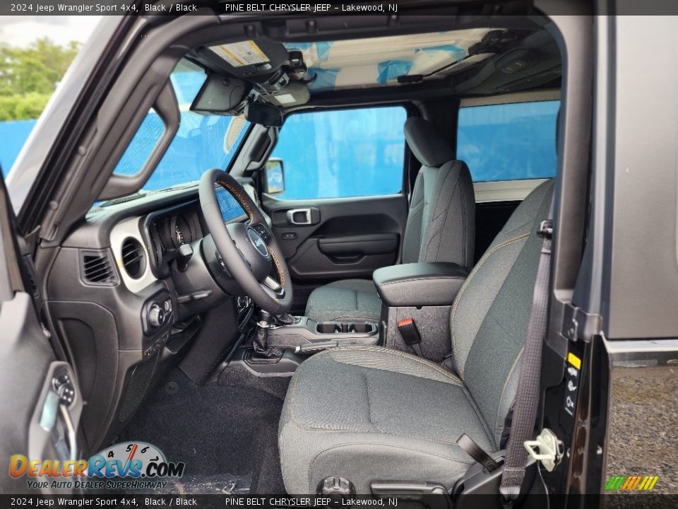 Black Interior - 2024 Jeep Wrangler Sport 4x4 Photo #10