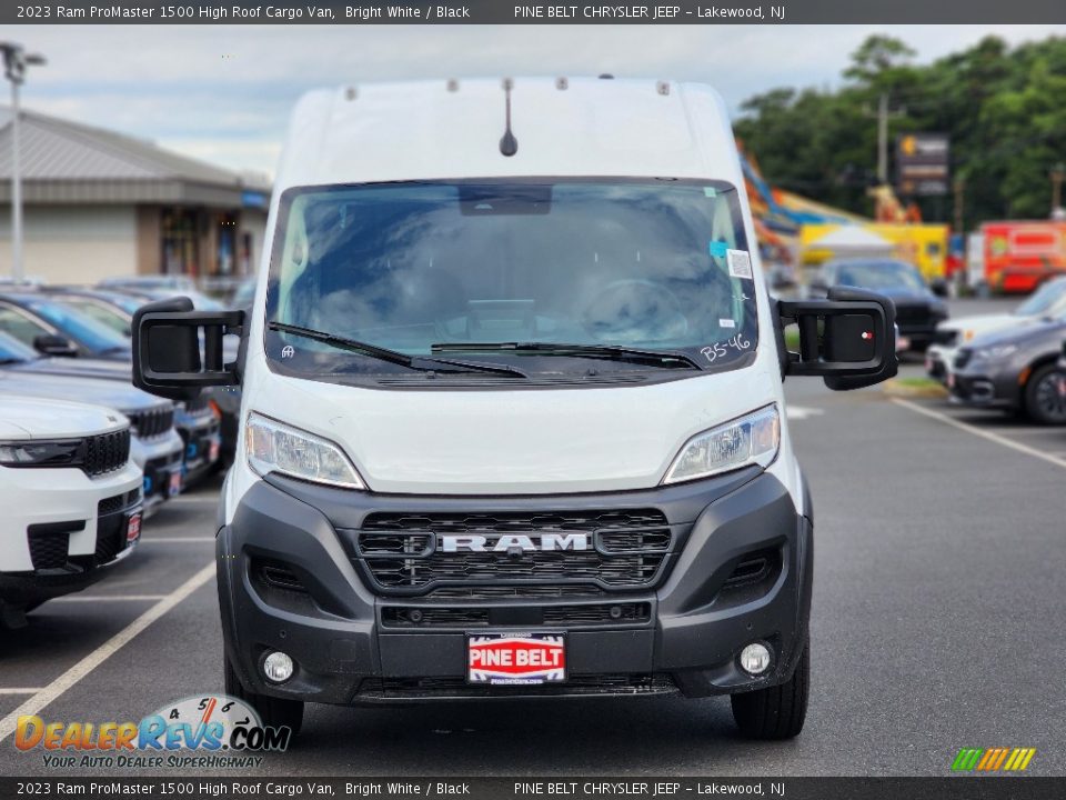 2023 Ram ProMaster 1500 High Roof Cargo Van Bright White / Black Photo #2