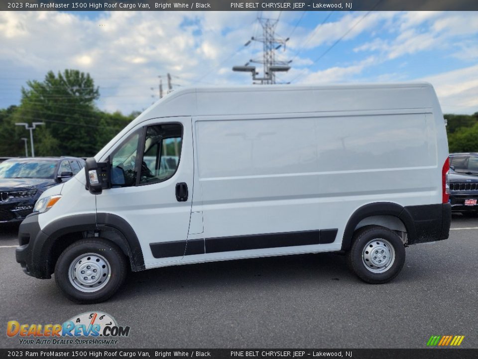 2023 Ram ProMaster 1500 High Roof Cargo Van Bright White / Black Photo #3