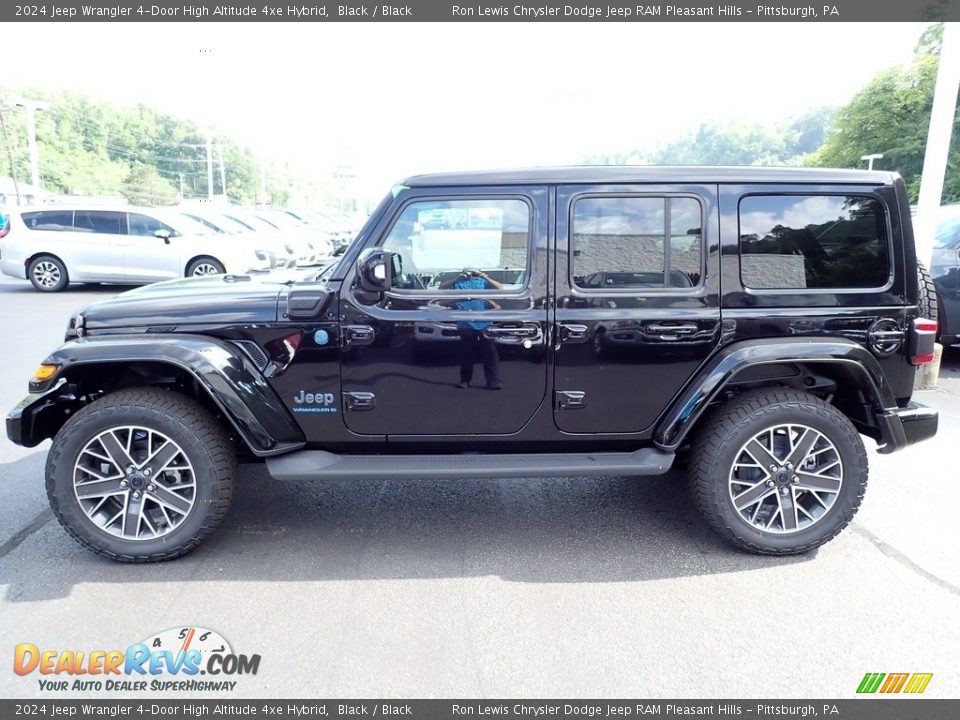 2024 Jeep Wrangler 4-Door High Altitude 4xe Hybrid Black / Black Photo #2