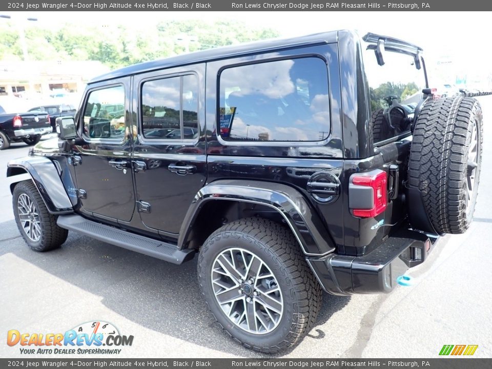 2024 Jeep Wrangler 4-Door High Altitude 4xe Hybrid Black / Black Photo #3