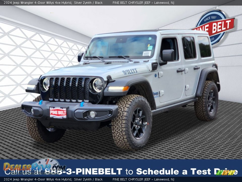 2024 Jeep Wrangler 4-Door Willys 4xe Hybrid Silver Zynith / Black Photo #1