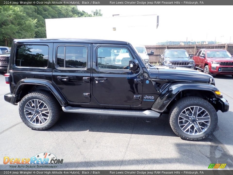 2024 Jeep Wrangler 4-Door High Altitude 4xe Hybrid Black / Black Photo #7