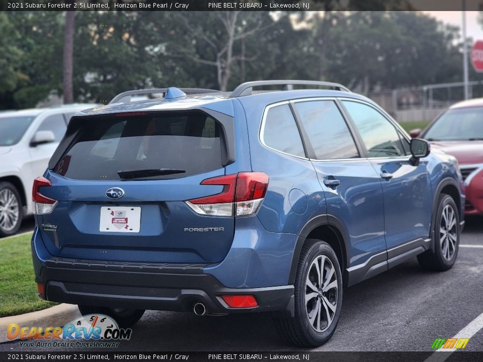 2021 Subaru Forester 2.5i Limited Horizon Blue Pearl / Gray Photo #3