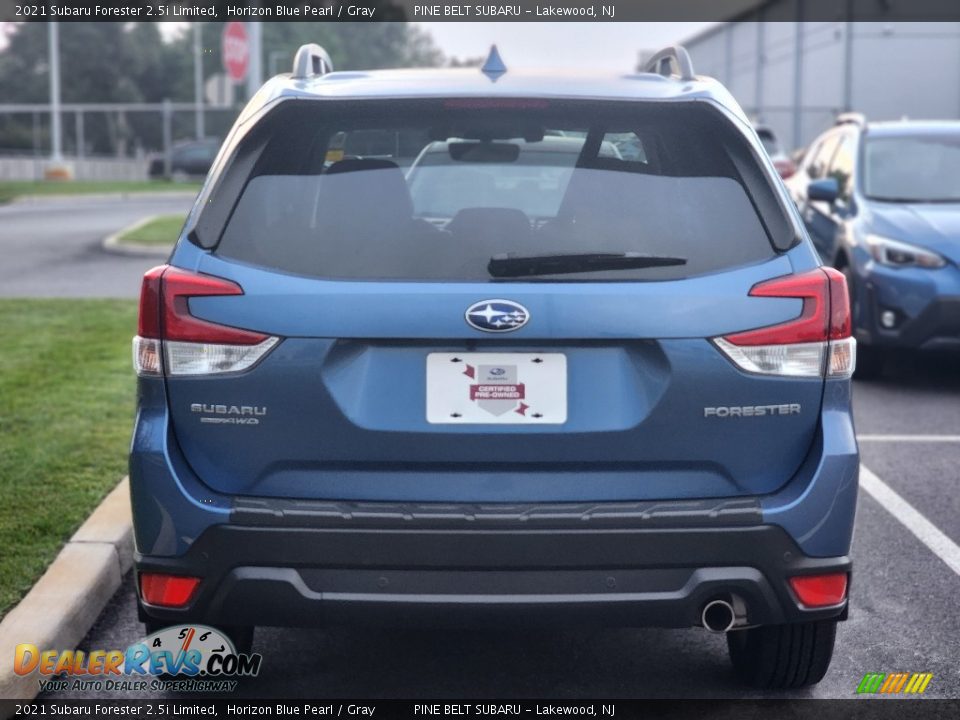 2021 Subaru Forester 2.5i Limited Horizon Blue Pearl / Gray Photo #4