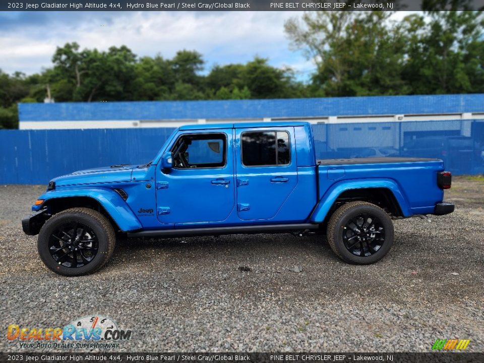 2023 Jeep Gladiator High Altitude 4x4 Hydro Blue Pearl / Steel Gray/Global Black Photo #3
