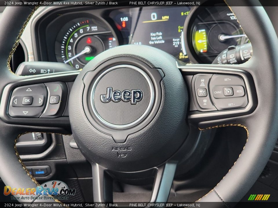 2024 Jeep Wrangler 4-Door Willys 4xe Hybrid Silver Zynith / Black Photo #14