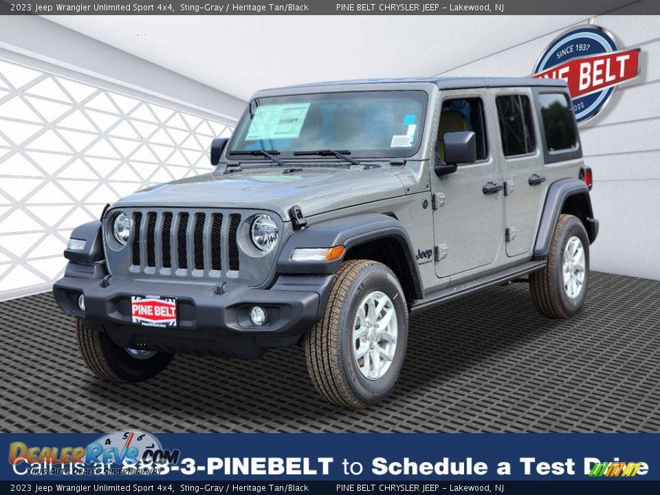 2023 Jeep Wrangler Unlimited Sport 4x4 Sting-Gray / Heritage Tan/Black Photo #1