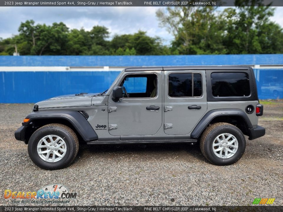 2023 Jeep Wrangler Unlimited Sport 4x4 Sting-Gray / Heritage Tan/Black Photo #3