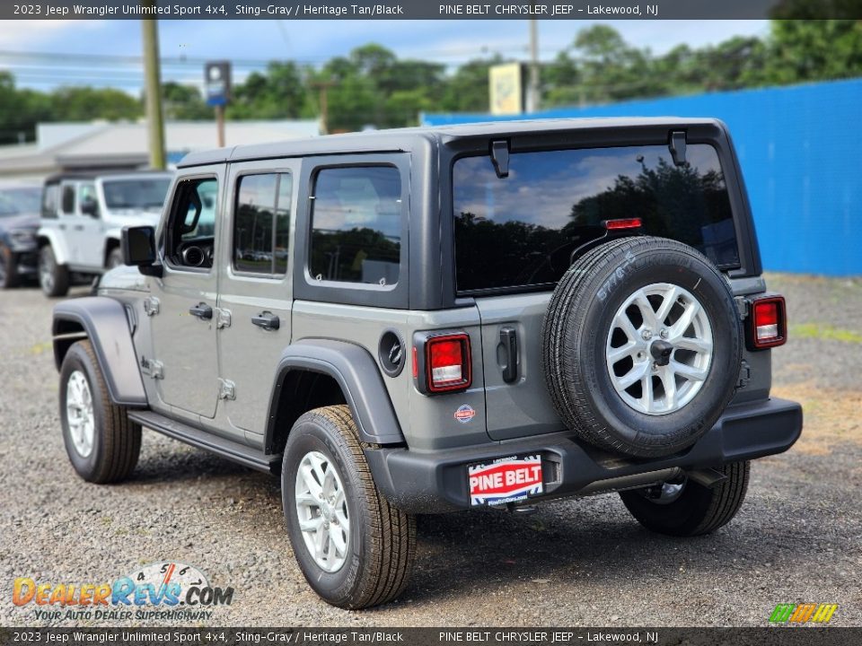 2023 Jeep Wrangler Unlimited Sport 4x4 Sting-Gray / Heritage Tan/Black Photo #4