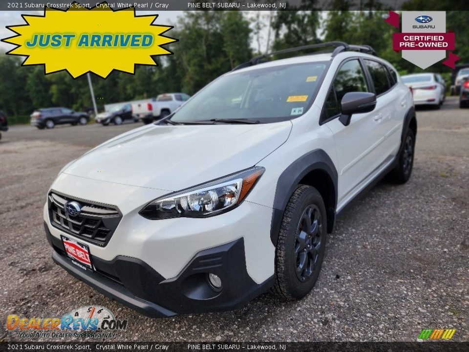 2021 Subaru Crosstrek Sport Crystal White Pearl / Gray Photo #1