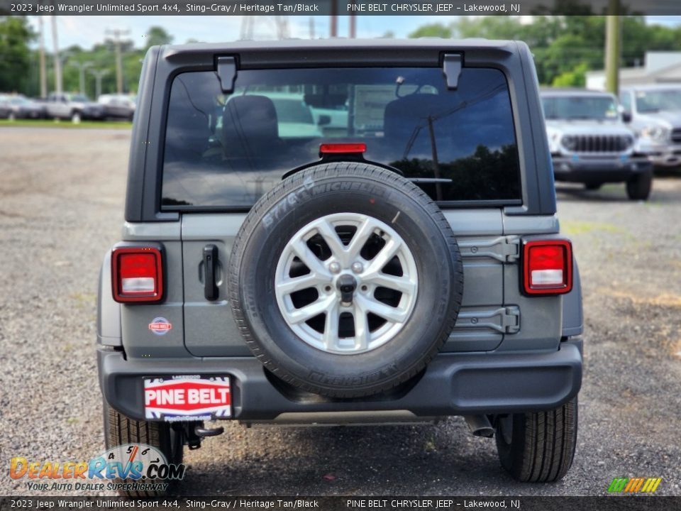 2023 Jeep Wrangler Unlimited Sport 4x4 Sting-Gray / Heritage Tan/Black Photo #6