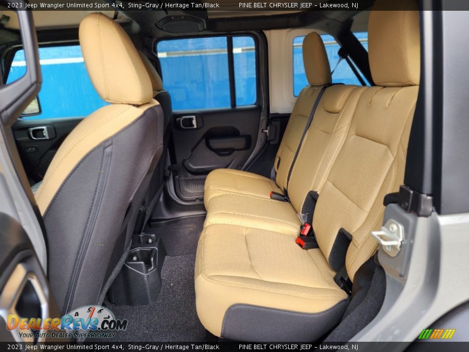 Rear Seat of 2023 Jeep Wrangler Unlimited Sport 4x4 Photo #7