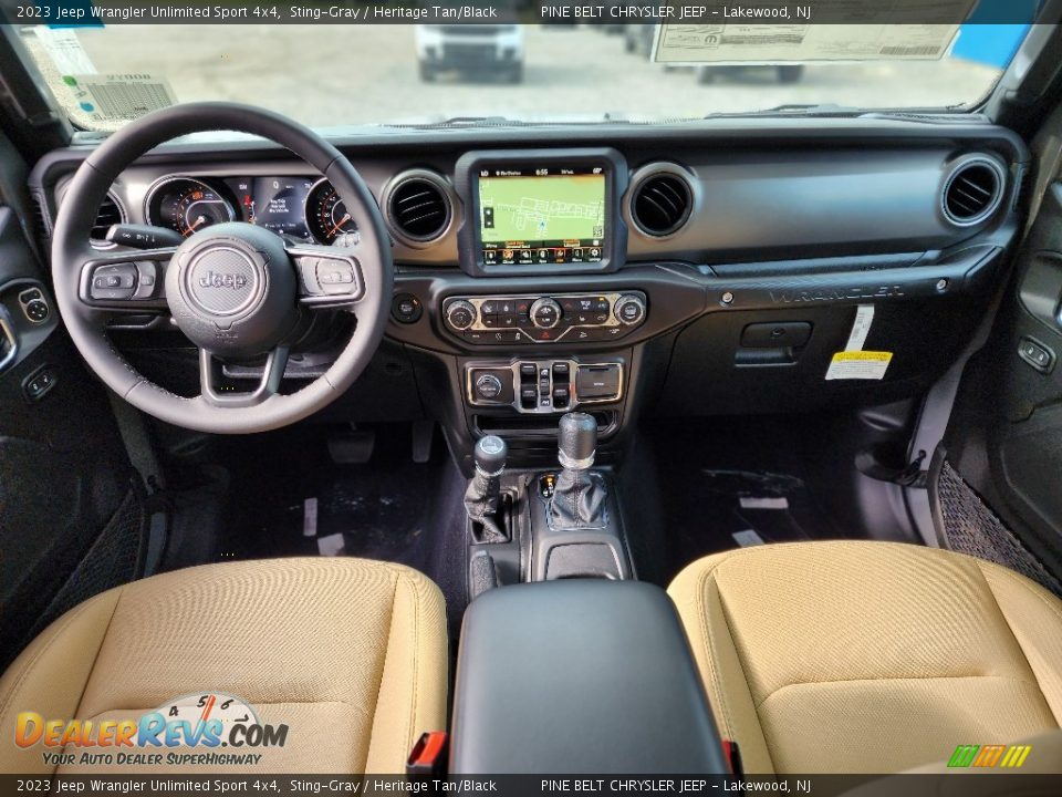 Dashboard of 2023 Jeep Wrangler Unlimited Sport 4x4 Photo #9
