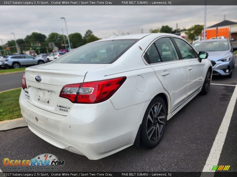 2017 Subaru Legacy 2.5i Sport Crystal White Pearl / Sport Two-Tone Gray Photo #3